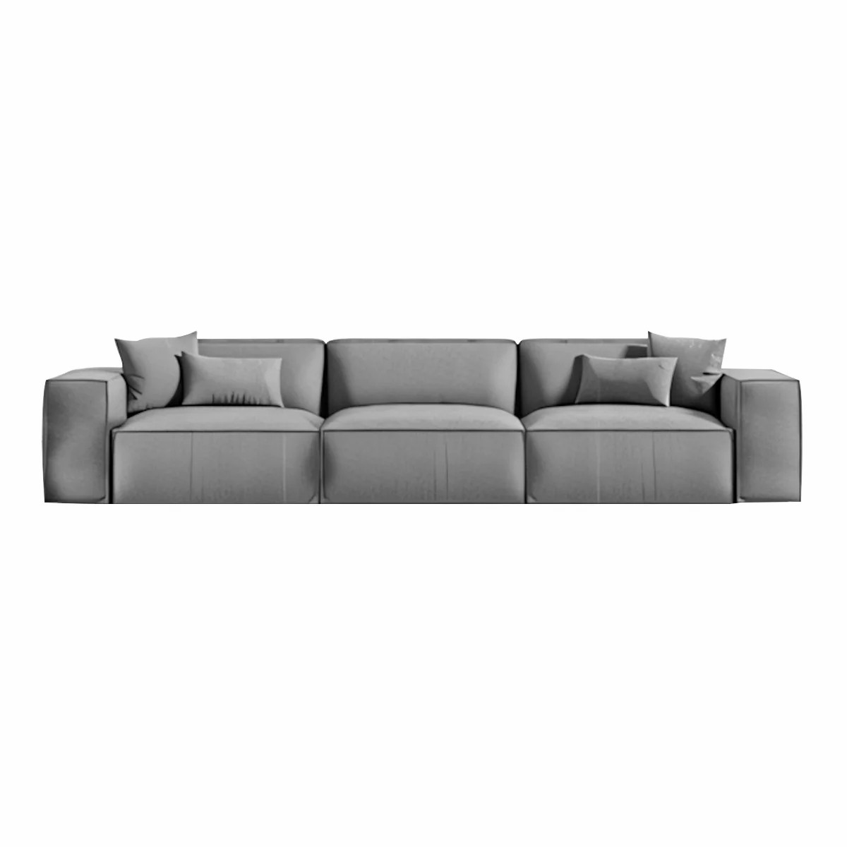 Wide Armrests Velvet Luxury Sofa