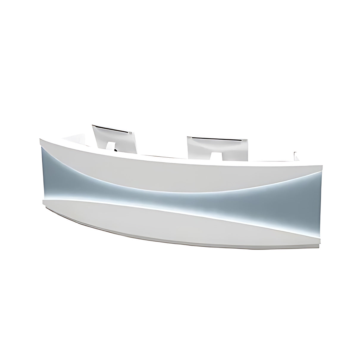 Modern Minimalist Stainless Steel Light Luxury Reception Desk