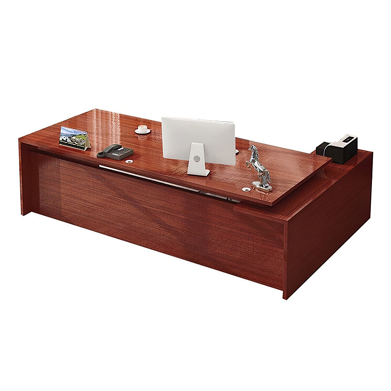 Classic Modern Solid Wood Executive Desk with Spacious Desktop Design（Stock Items）