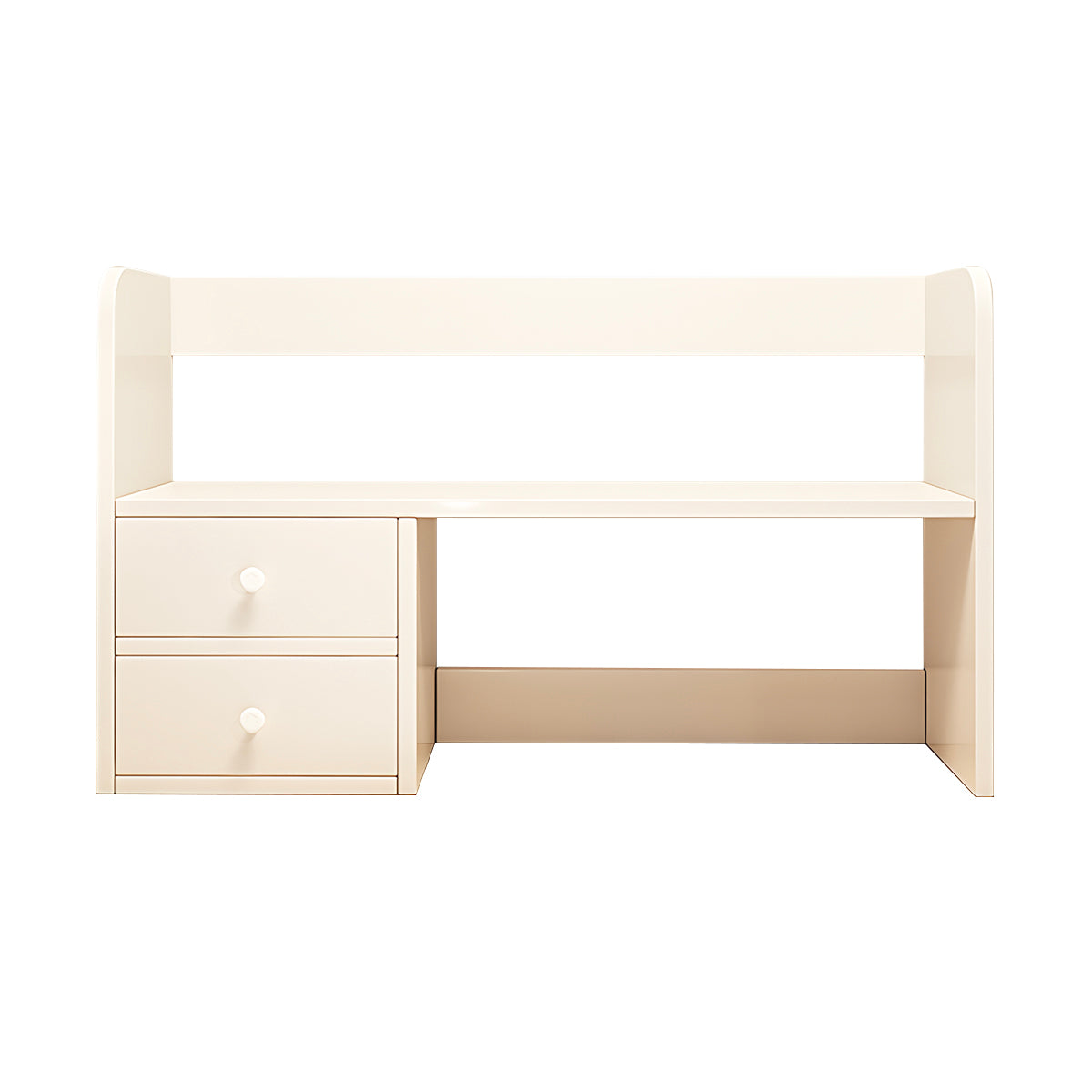 Modern Minimalist Engineered Wood Bookshelf with Open and Closed Storage