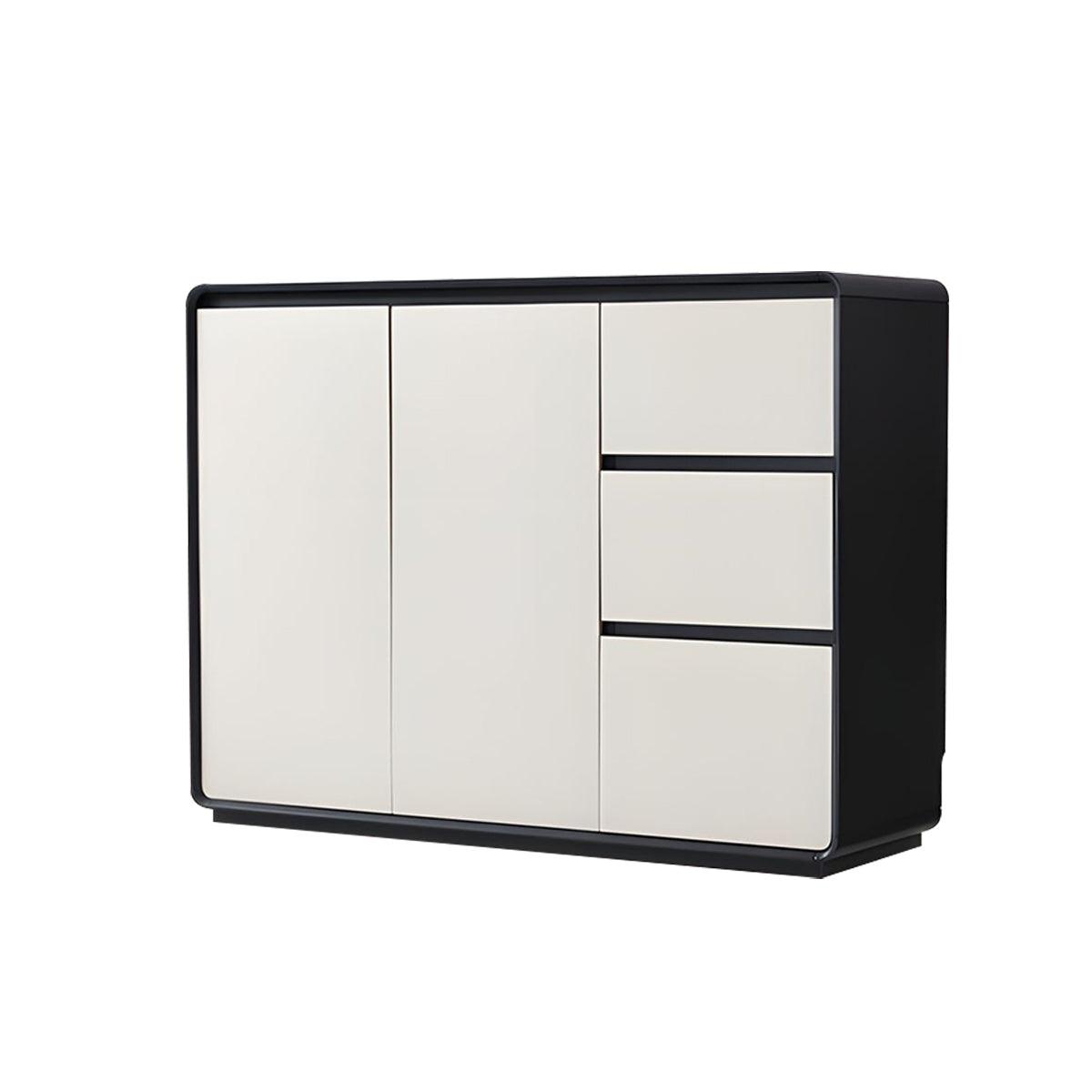 Minimalist Classic Sideboard with Handle Free Drawers Adjustable Shelves