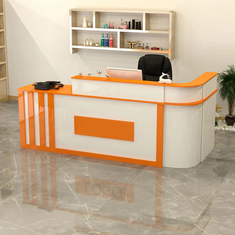 Half Round Corner Baking Lacquer Front Desk