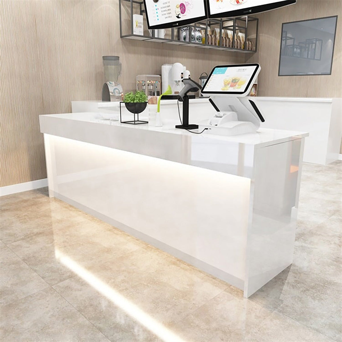 Reception Desk 47–94 in Wide with Solid Wood