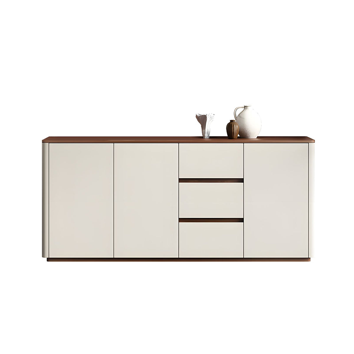 Minimalist Eco-Friendly Sideboard with Adjustable Shelves and Storage