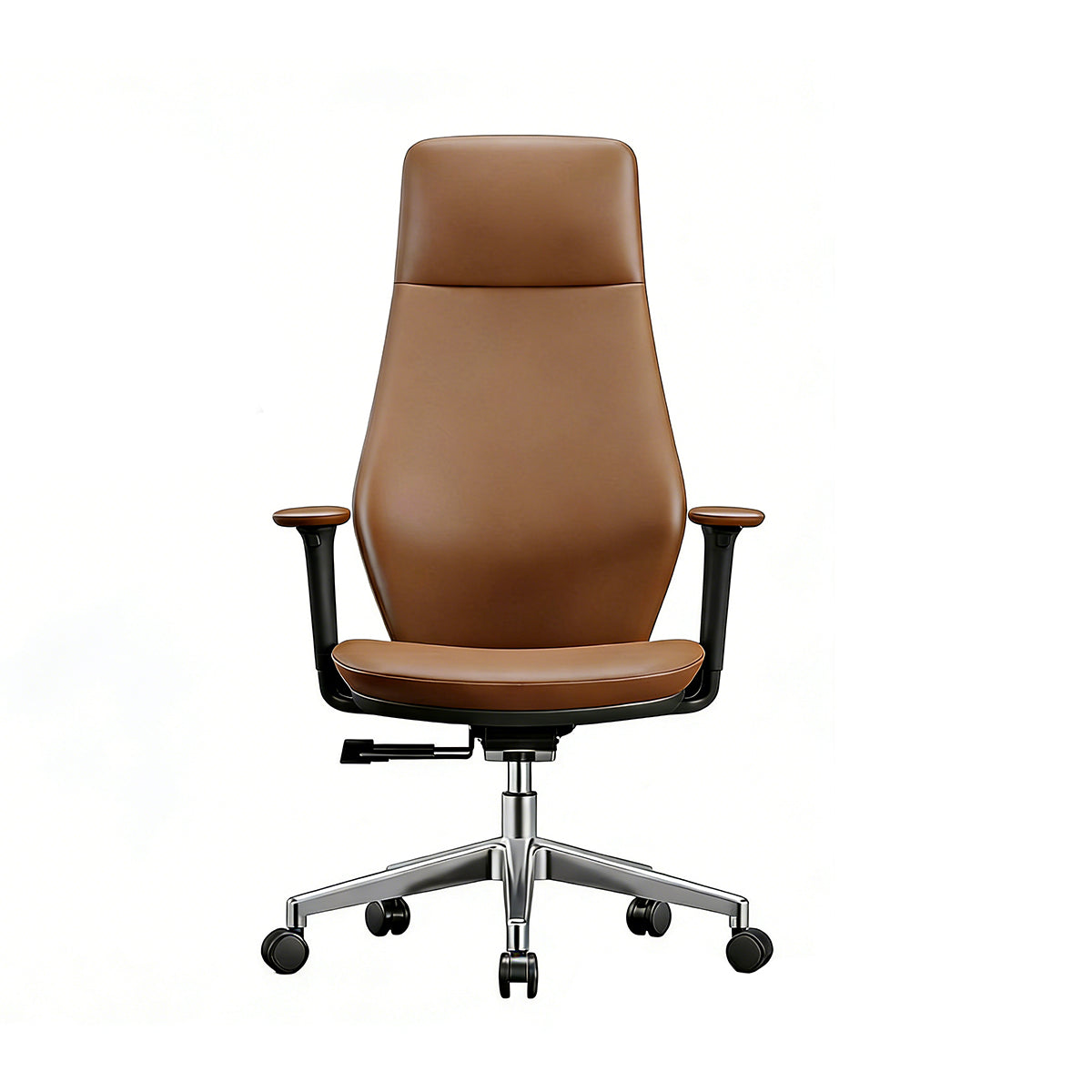 Durable Office Chair with Reclining Function & Aluminum Base