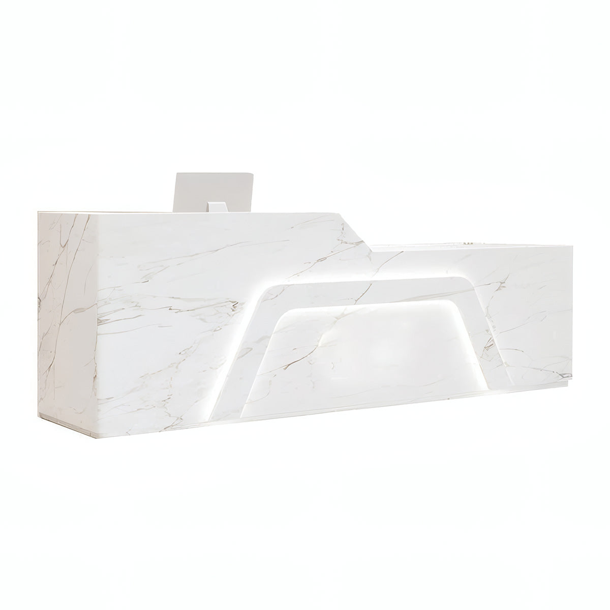Modern Minimalist Reception Desk 47–157 in Wide with for Salon & Spa