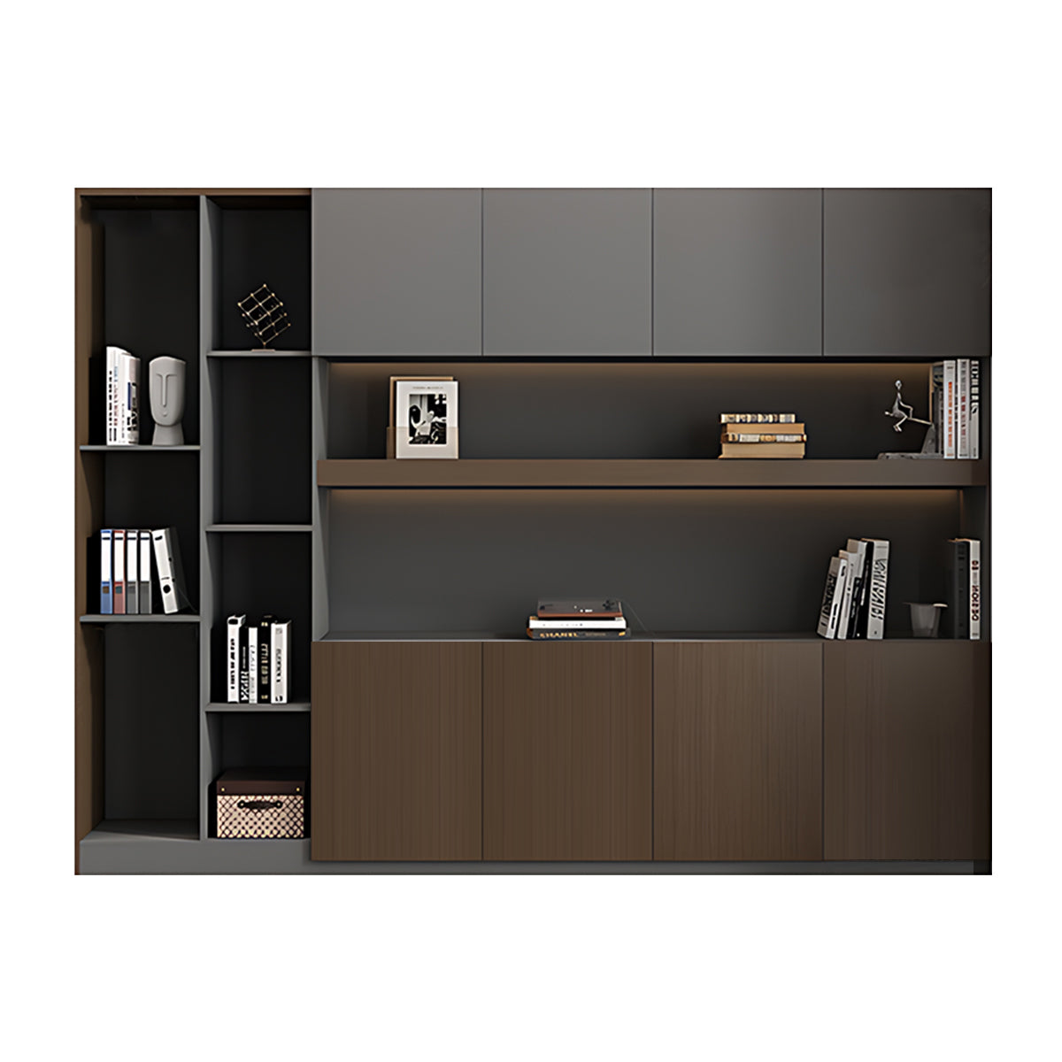 Premium Modern Storage Cabinet with Doors and Shelves for Office and Home