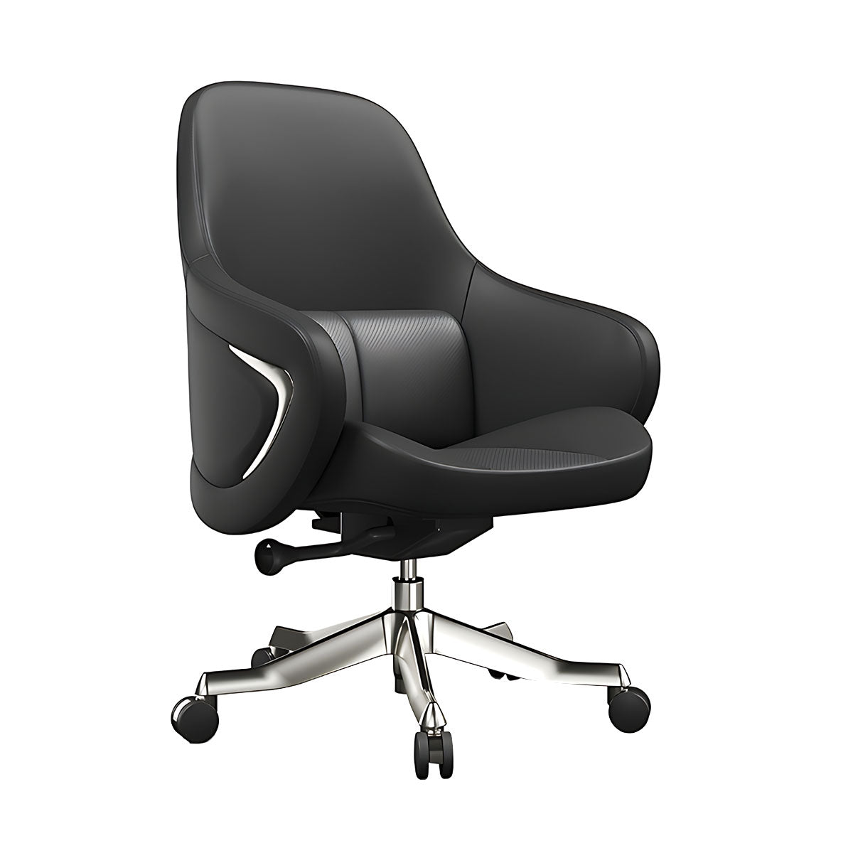 Stylish Office Chair with Headrest and Height Adjustment for Home & Office