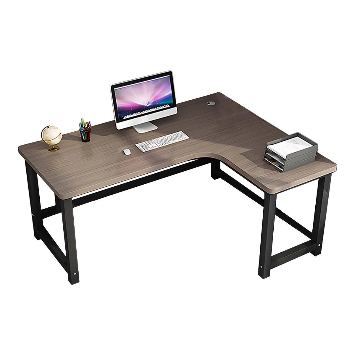 Classic and Elegant Office Desk with Corner Design