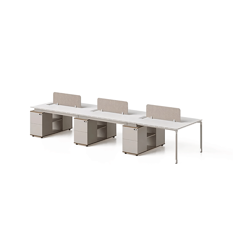 Modern Minimalist Staff Desk, Free Combination, with Combination Lock, with Screen Partition