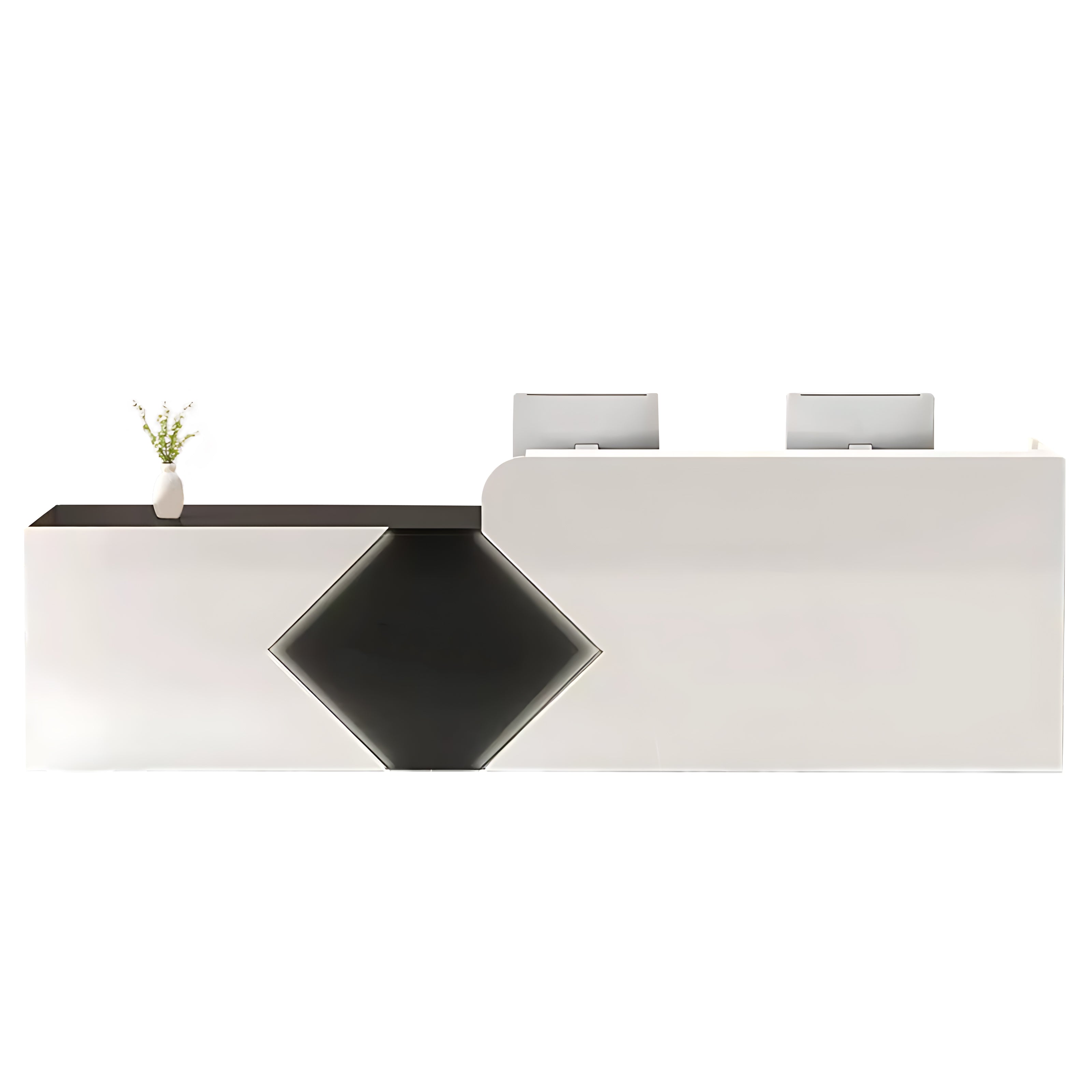 Simple Modern Company Reception Desk Rectangular Reception Desk