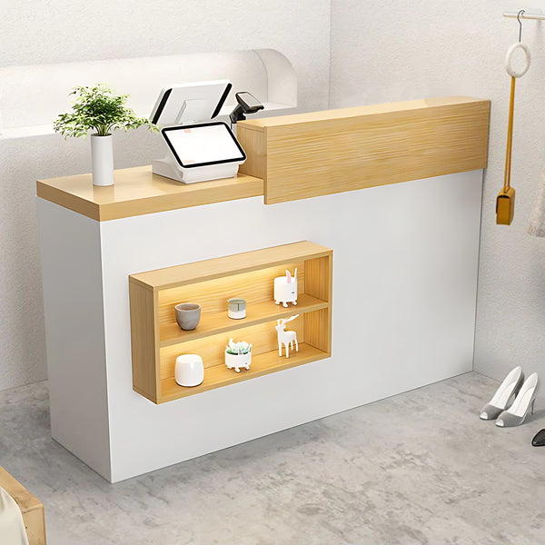 Reception Desk 31–71 in Wide with File Drawers, Transaction Counter ...