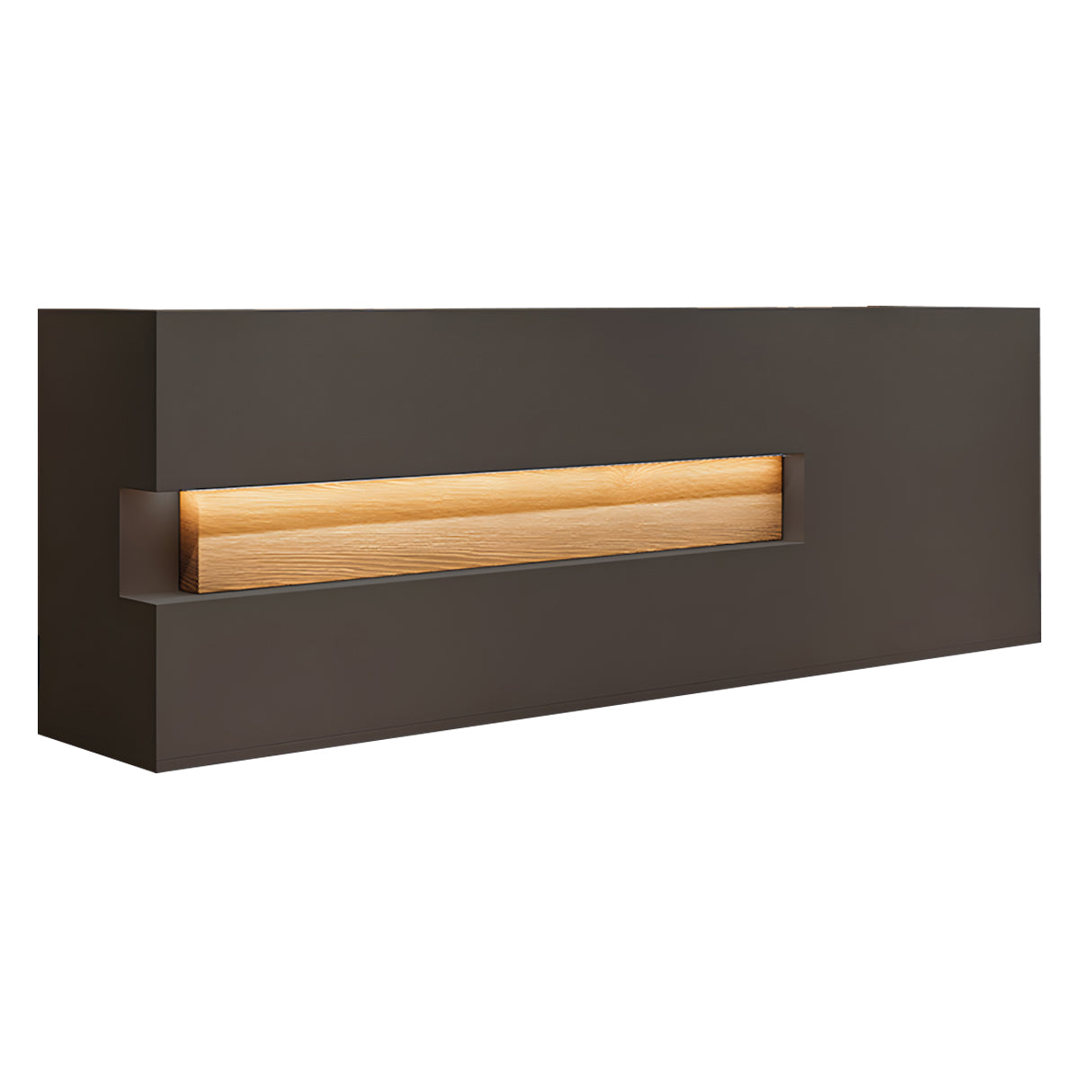 Reception Desk, Dark Gray, Dark Gray finish, L59" x W24" x H39", for reception area or front office, commercial reception furniture