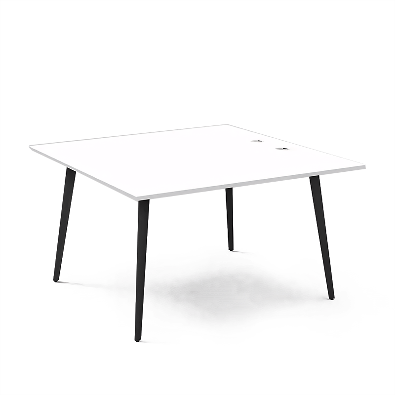 Minimalist Modern Screen Workstation Desk,White