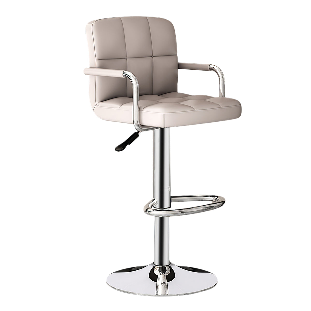 Adjustable Bar Stool with Backrest & Swivel for Commercial and Home