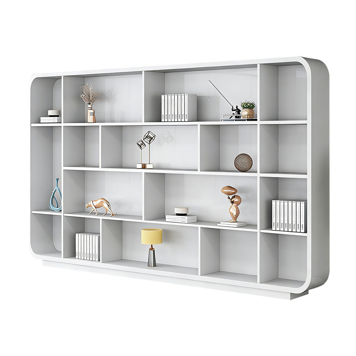 Office Storage Cabinet with Multiple Compartments and Sturdy Base