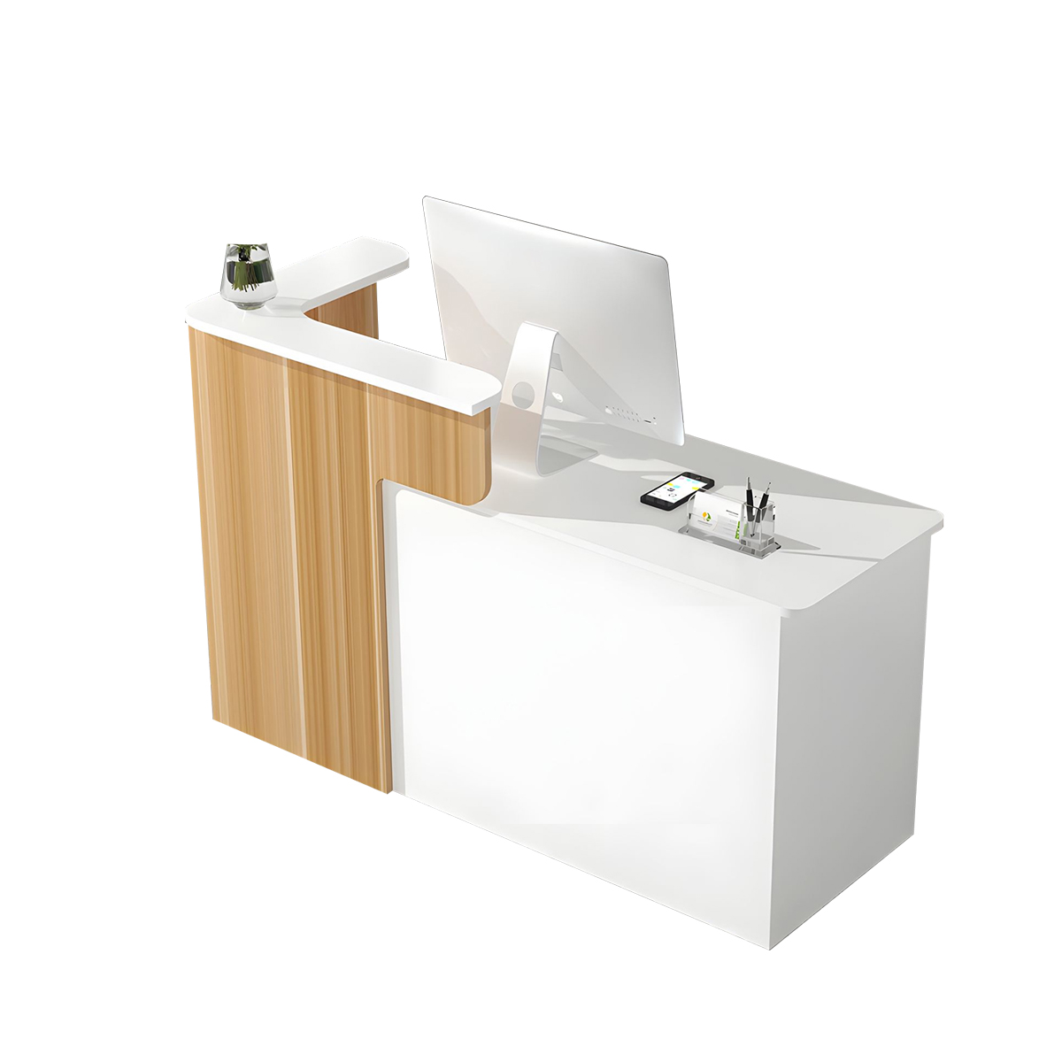 Compact and Stylish Modern Shop Reception Desk