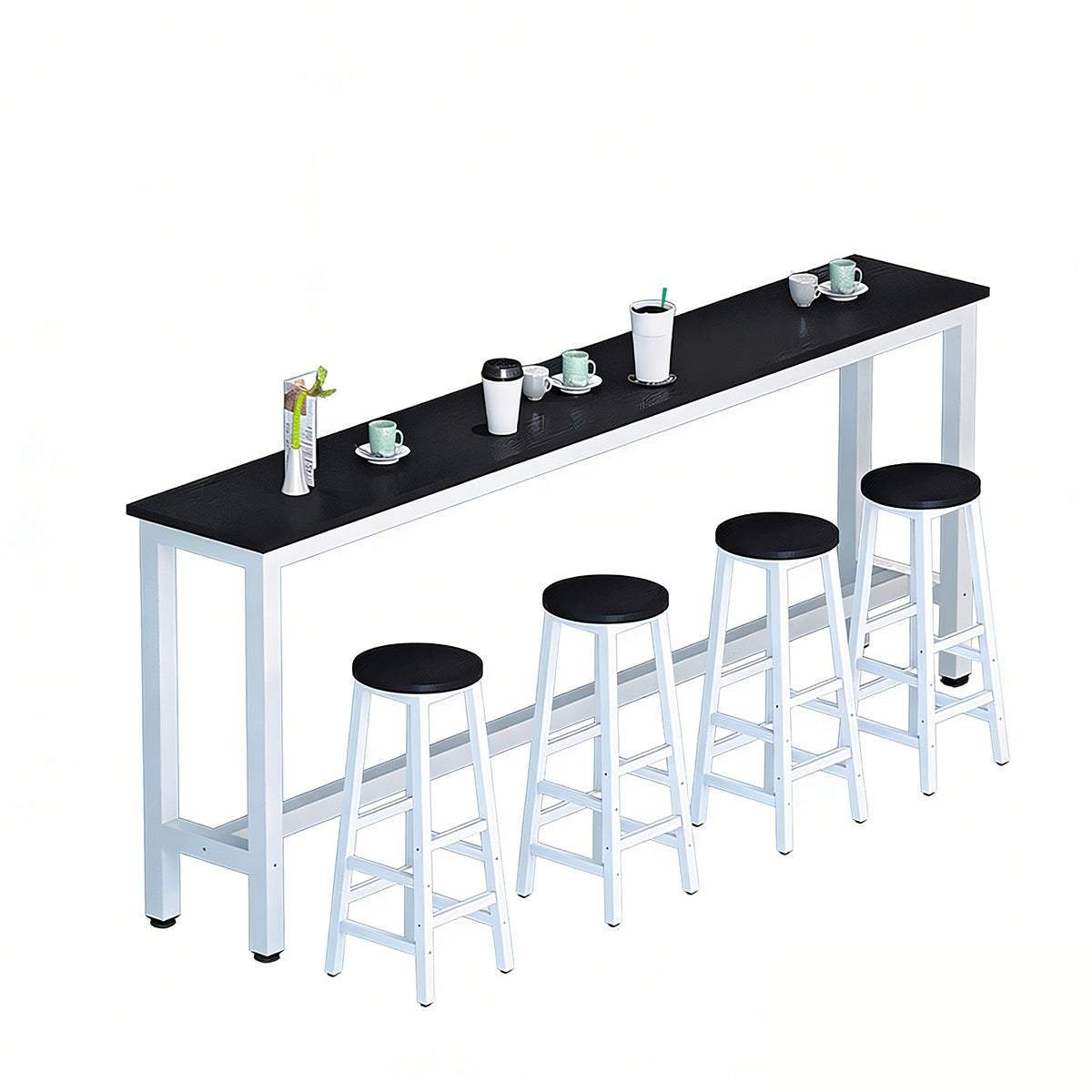 Solid Wood Bar Table Narrow Long Bar Top Table