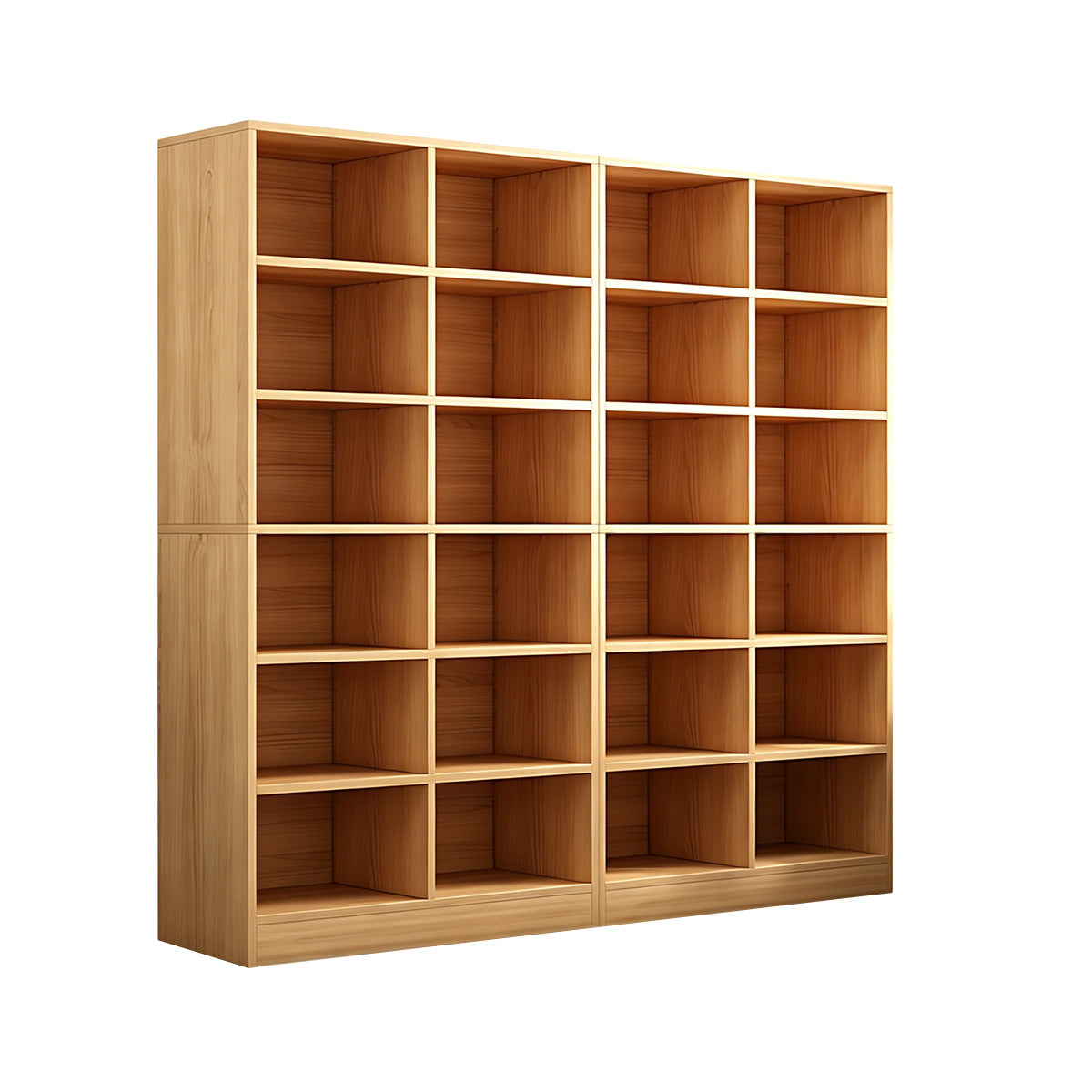 Storage Cabinet, product detail view, Versatile Solid Wood Storage Cabinet With Deep Open Storage & Modular Design finish, for office storage space,...