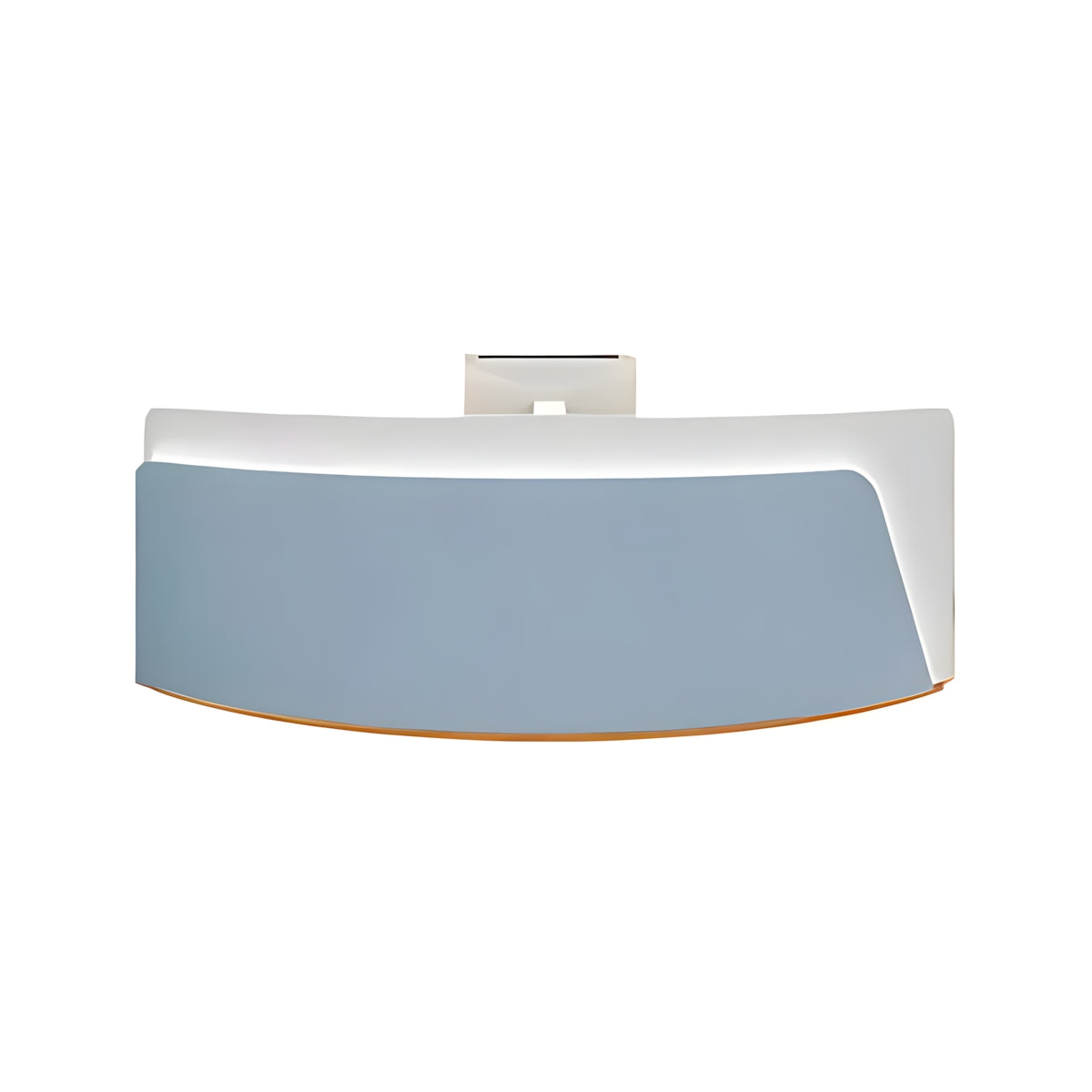 Reception Desk, Blue, Blue finish, L47" x W24" x H39", for reception area or front office, commercial reception furniture
