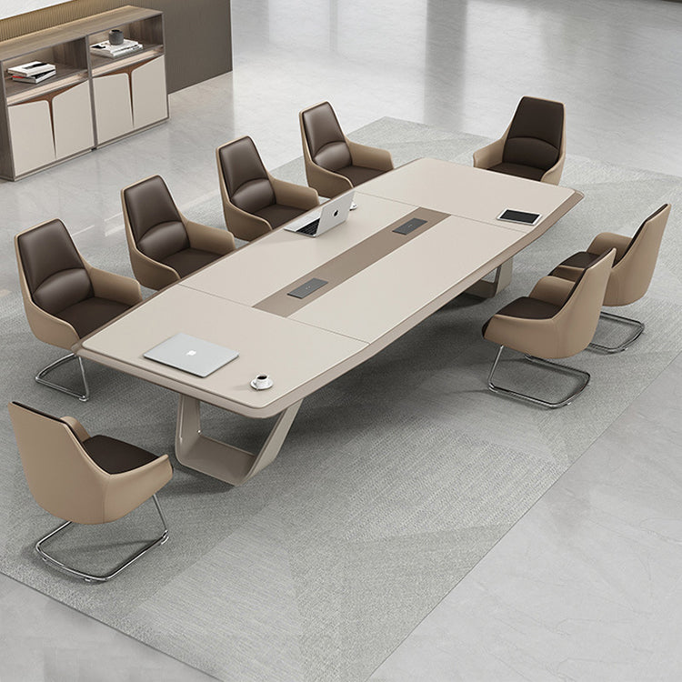 Modern Light luxury Lacquer Conference Table