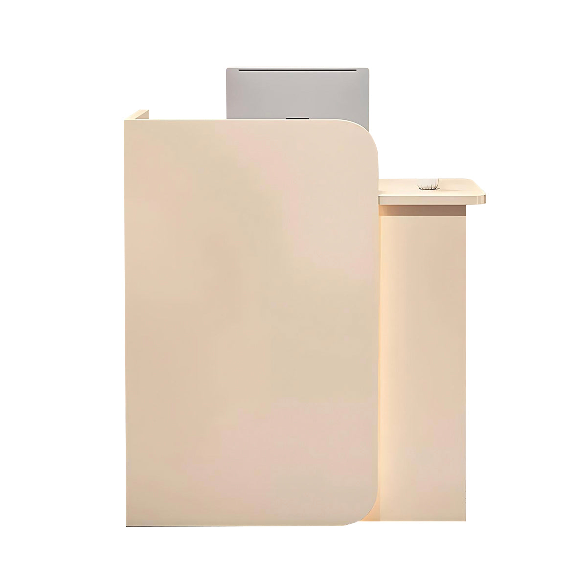 Small Reception Desk Retail Counter for Checkout Wooden Reception Table