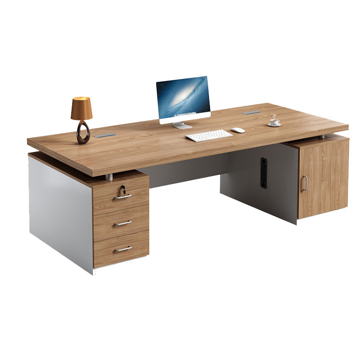 Office Computer Desk Double Cabinets Executive Desk