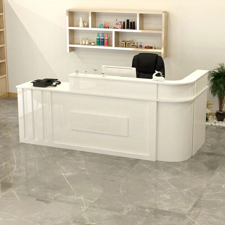 Half Round Corner Baking Lacquer Front Desk