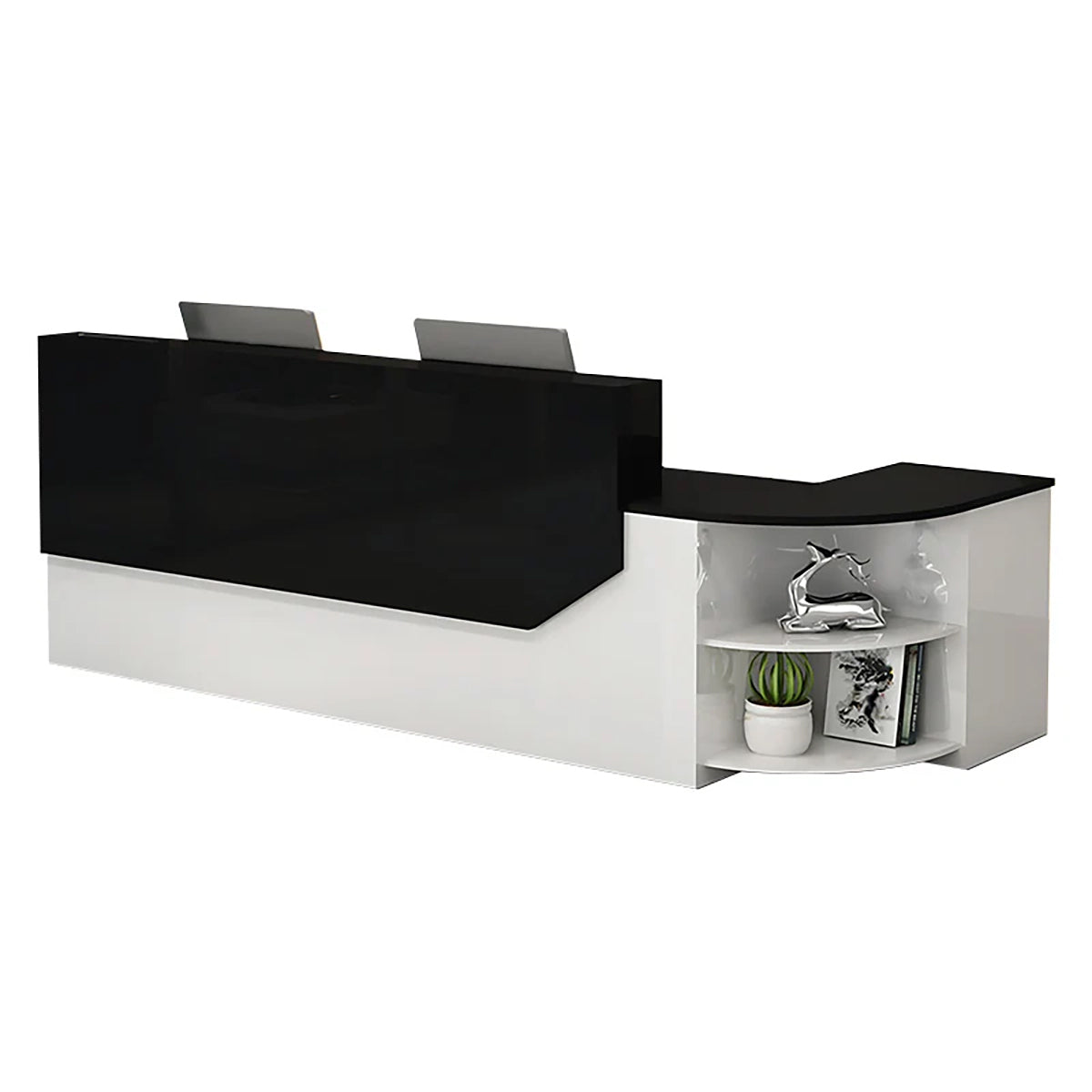 Minimalist Modern L-shaped Reception Desk