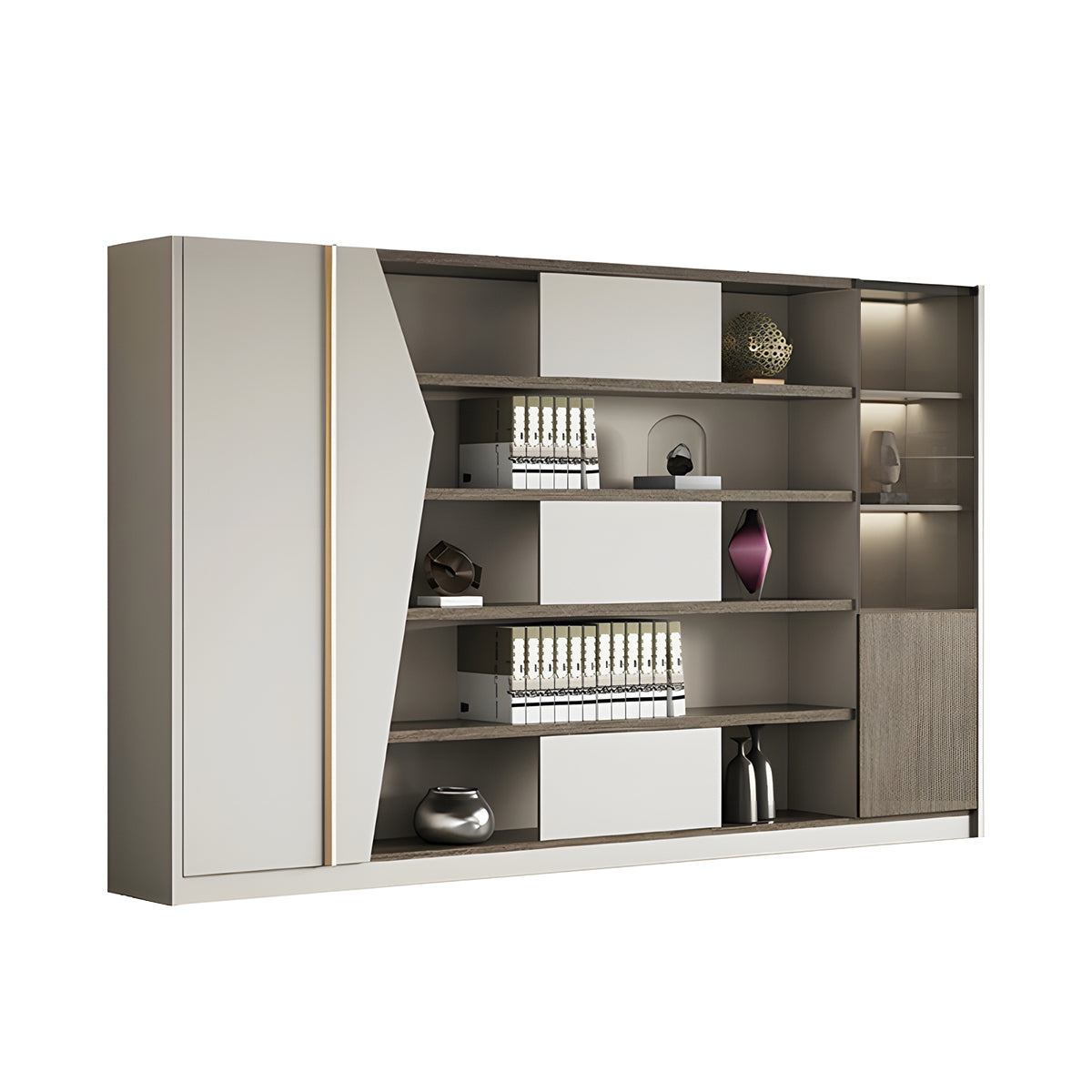 Stylish Storage Cabinet with Wardrobe & Compartments for Home & Office
