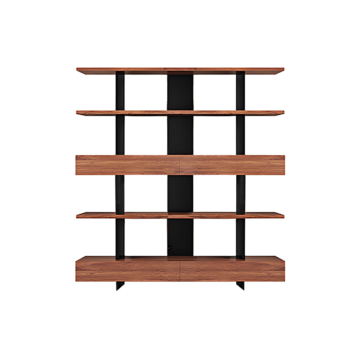 Eco-Friendly Wooden Bookshelf, Modern Storage with Multi-Layer Shelves