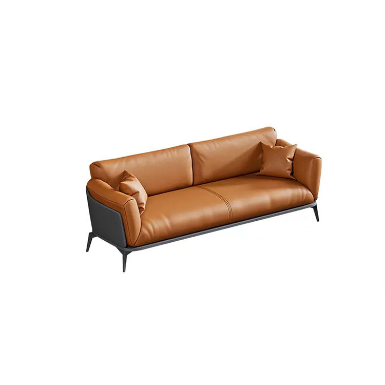 Small Business Office Sofa, Two Seater Sofa in Orange Color