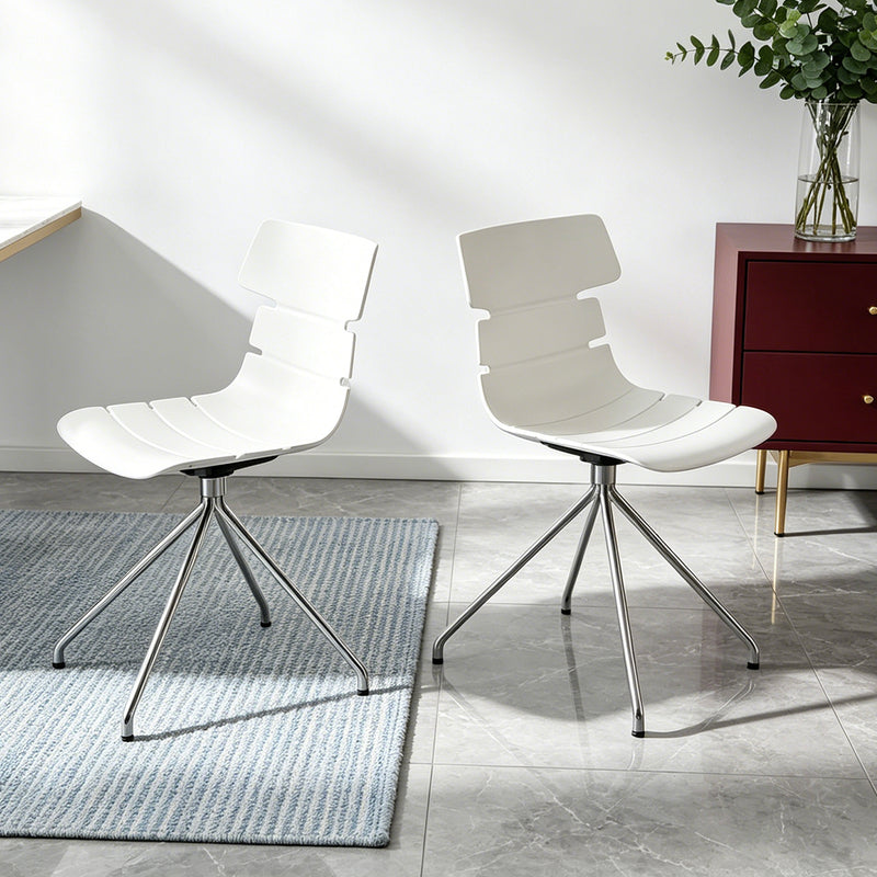 Minimalist Ergonomic Office Chair with Smooth-Rolling Casters & Supportive Backrest