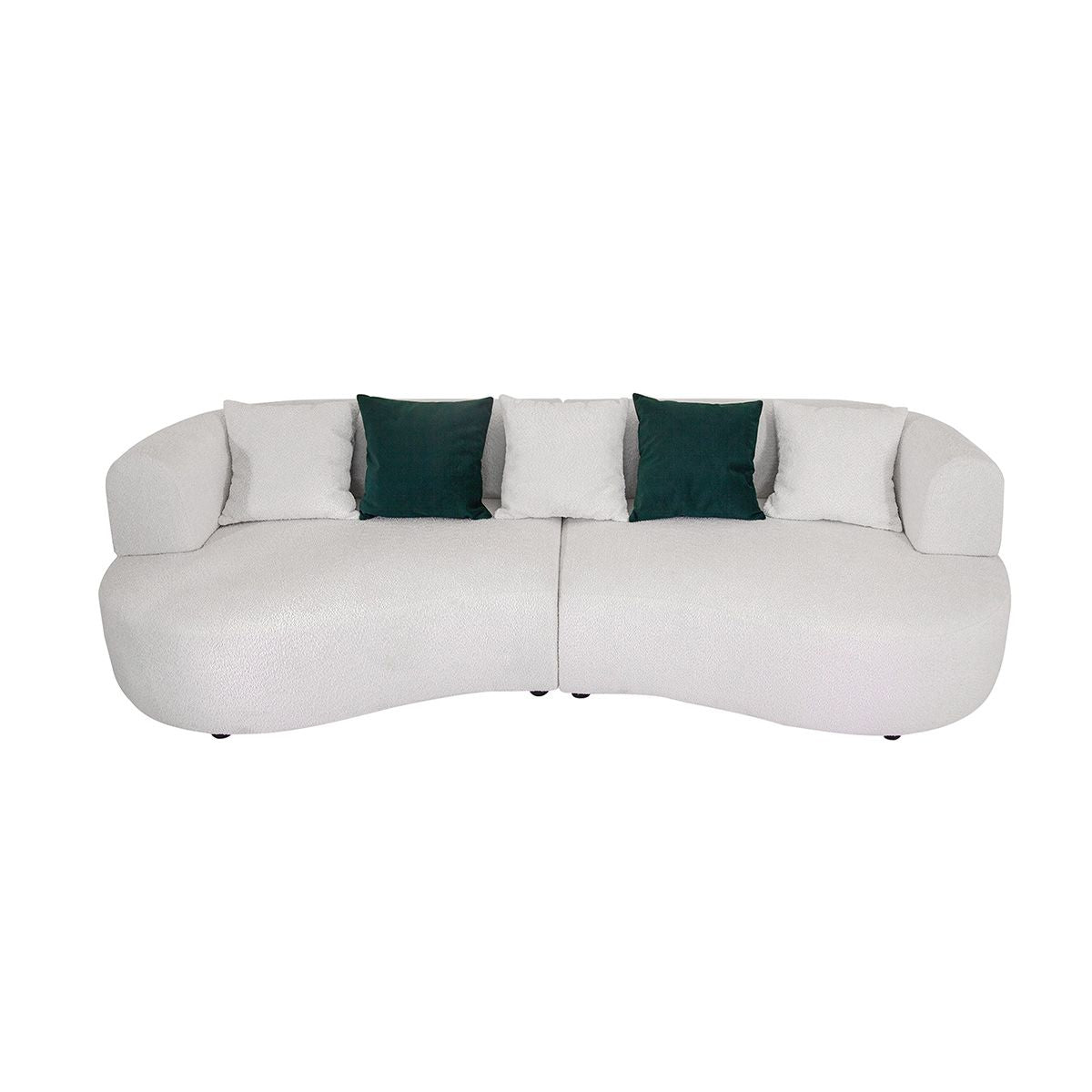 Minimalist Backrest Sofa with Thick Cushions for Cozy Living Rooms（Stock Items）