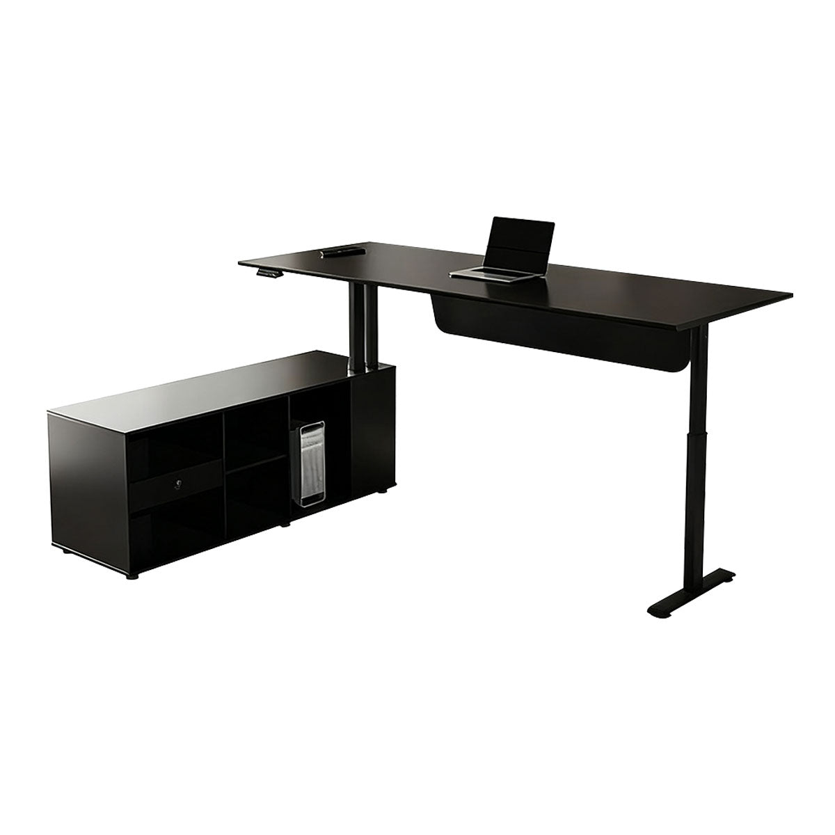 Italian-Style Standing Desk Eco-Friendly Adjustable Height Storage