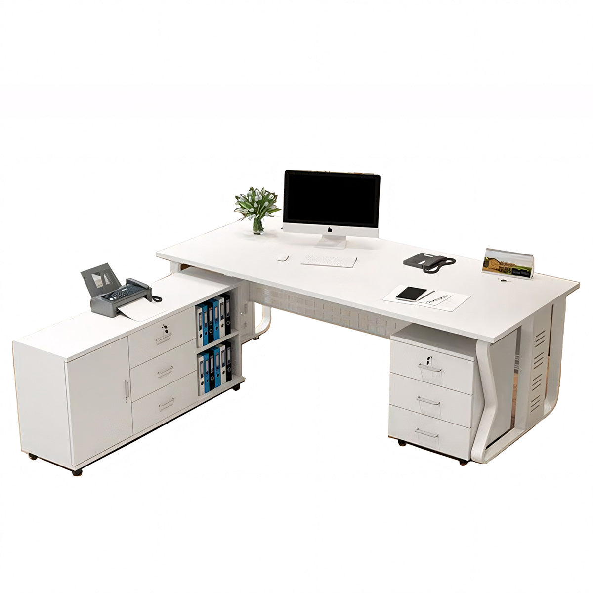 Minimalist Modern Solo Executive Office Desk