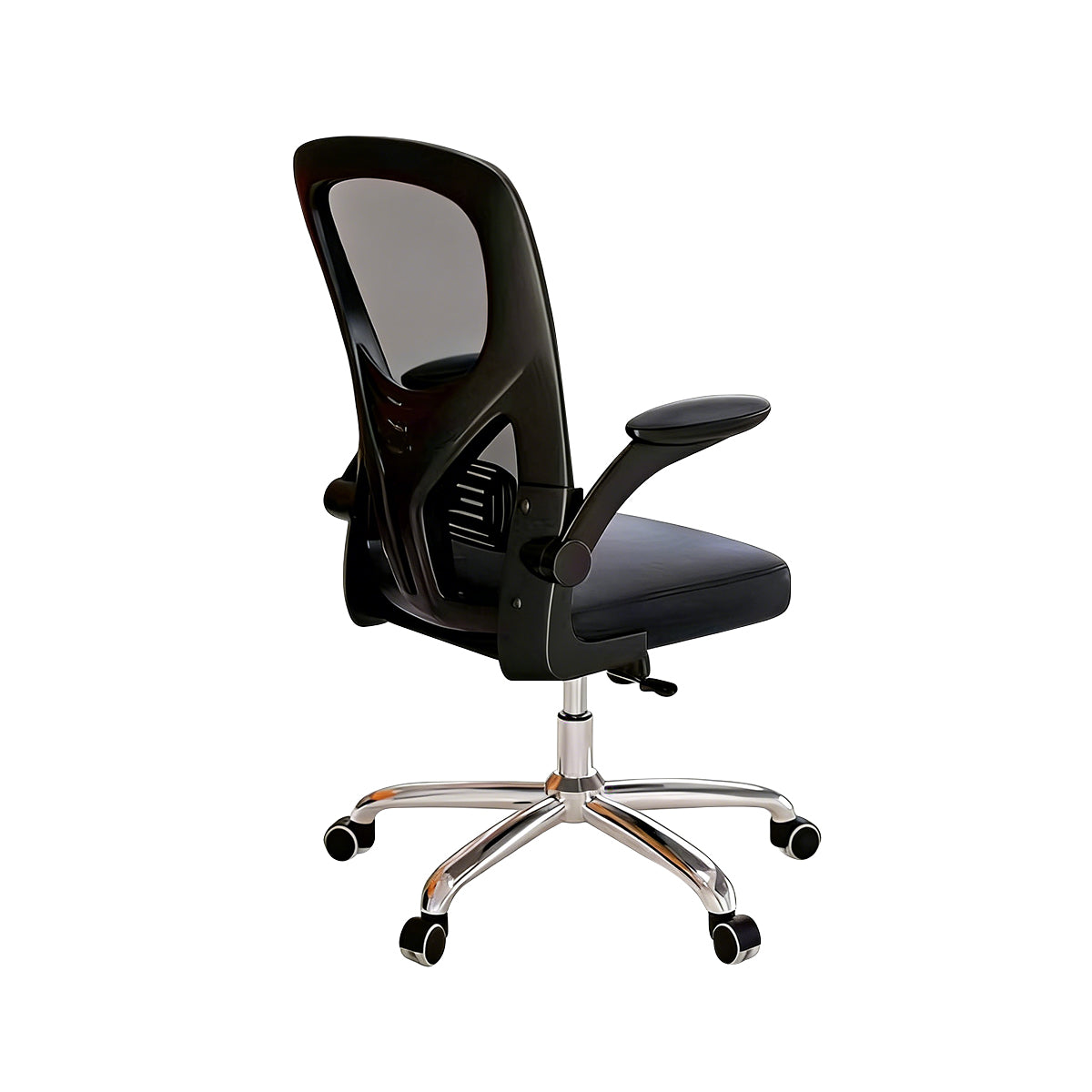 Ergonomic Mesh Office Chair with Adjustable Armrests, Lumbar Support, and Latex Seat Cushion