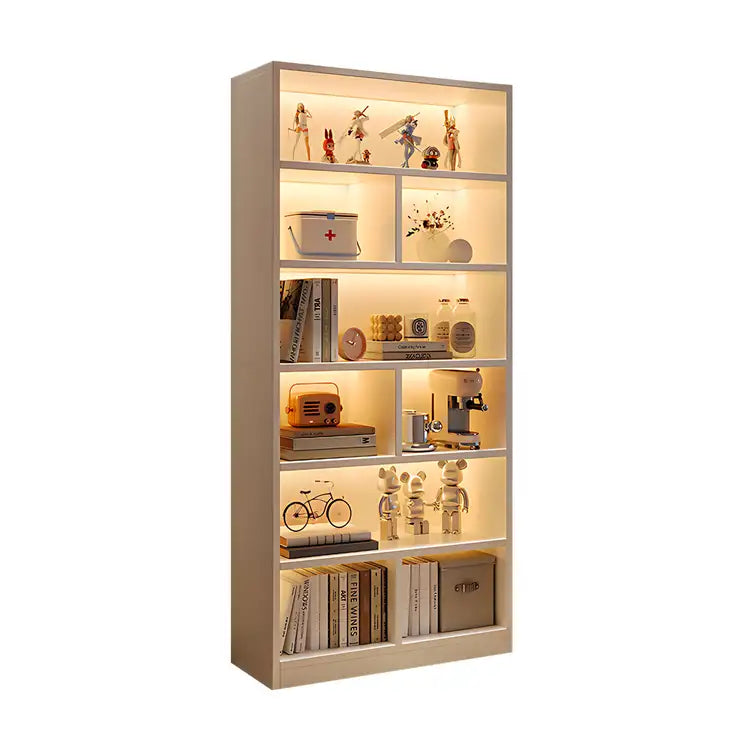 Contemporary Floor-Standing Bookshelf with Sturdy Space-Saving Design