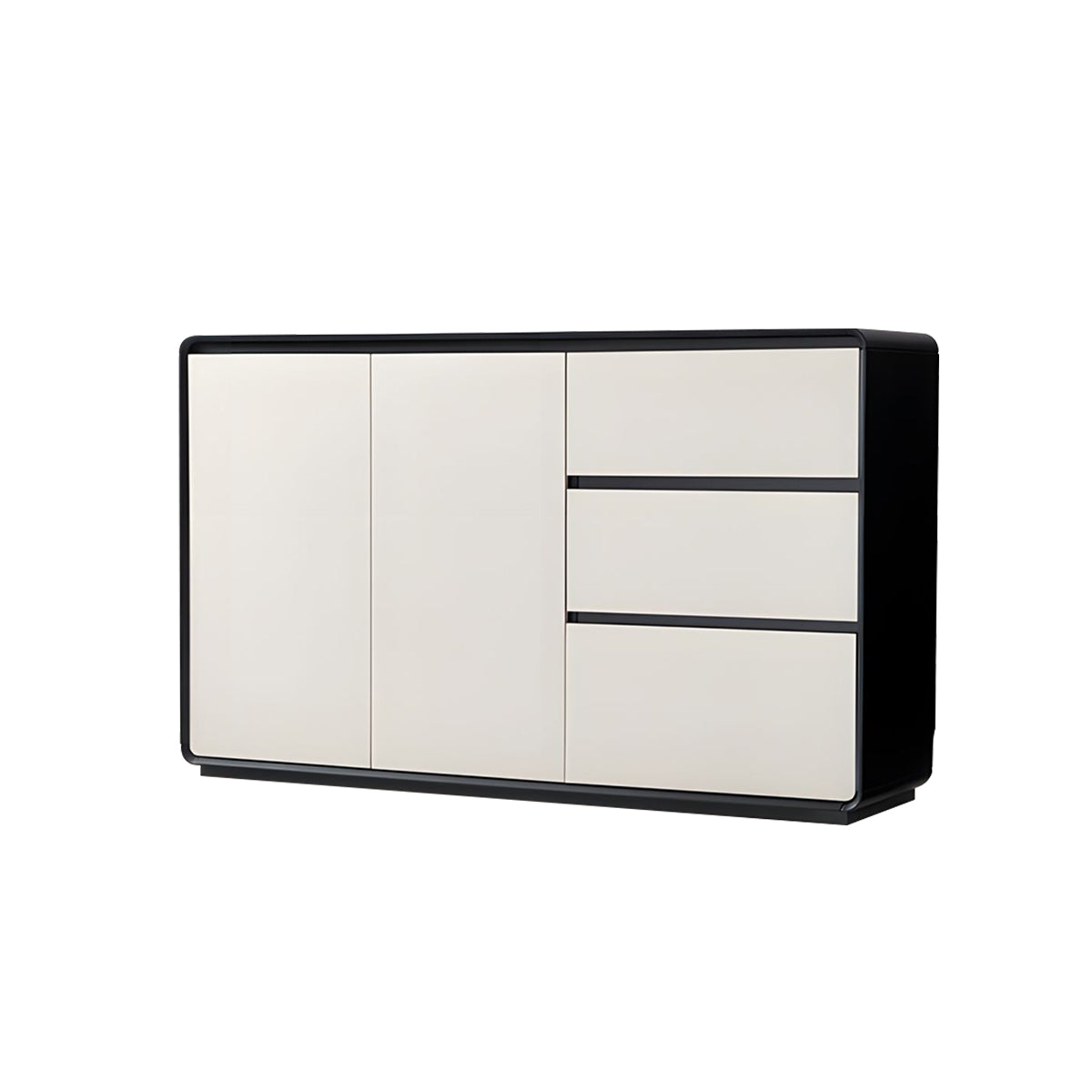 Minimalist Classic Sideboard with Handle Free Drawers Adjustable Shelves