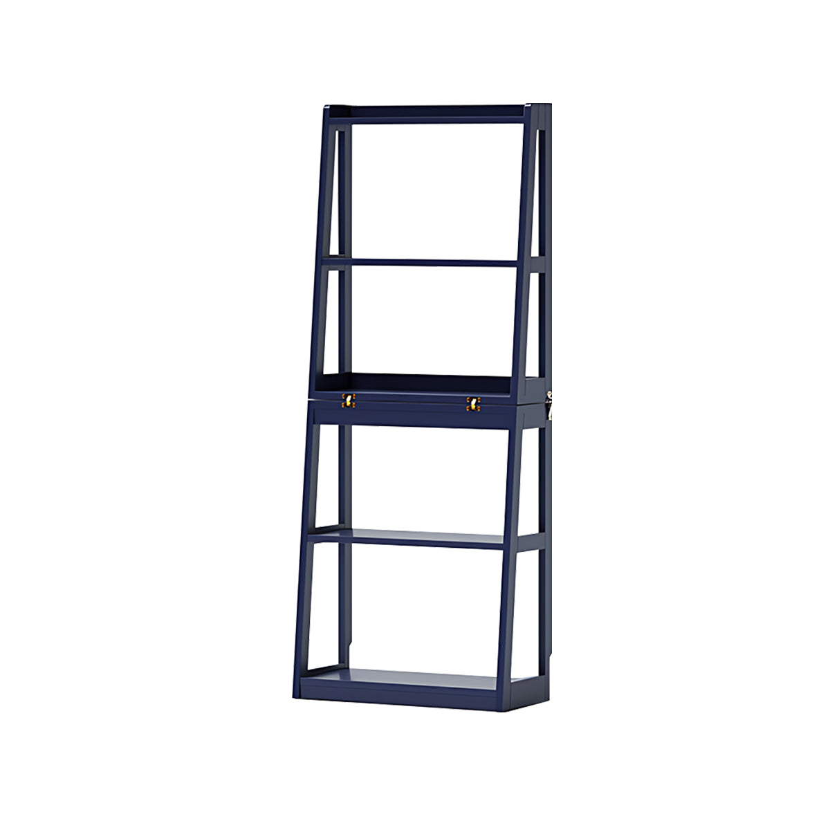Minimalist Solid Wood Folding Bookshelf Multi-Layer Storage Floor Standing