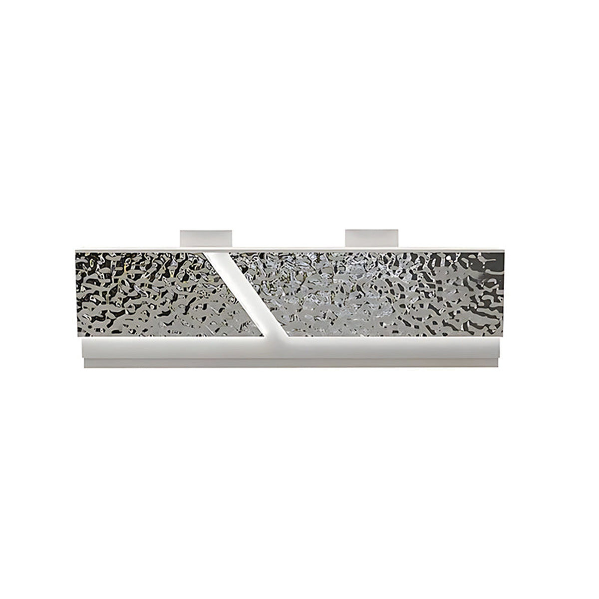 Reception Desk 39–87 in Wide with Ample Storage & Metal Base