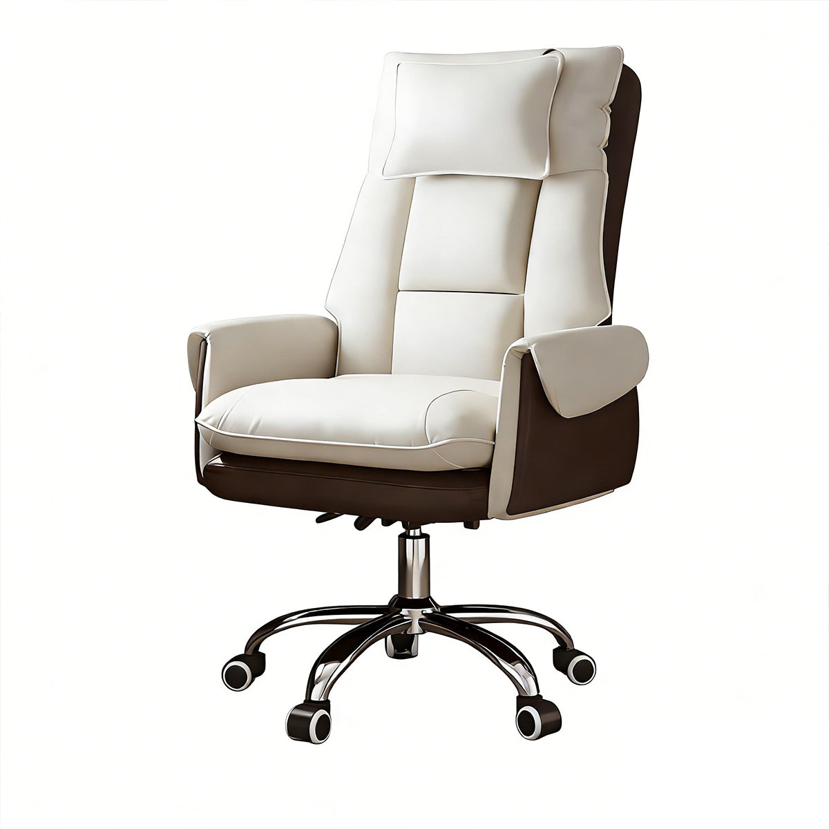 Reclining Executive Chair with Pillow and Double Foam Cushions