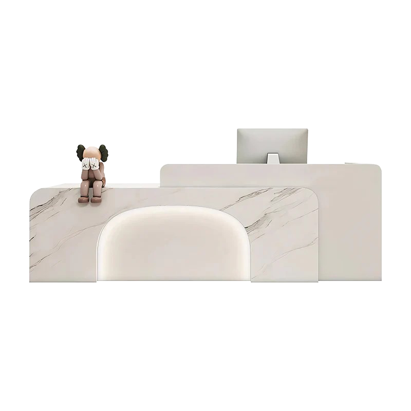 Minimalist Retail Reception Desk, Hotel Reception Desk (Doll not include)