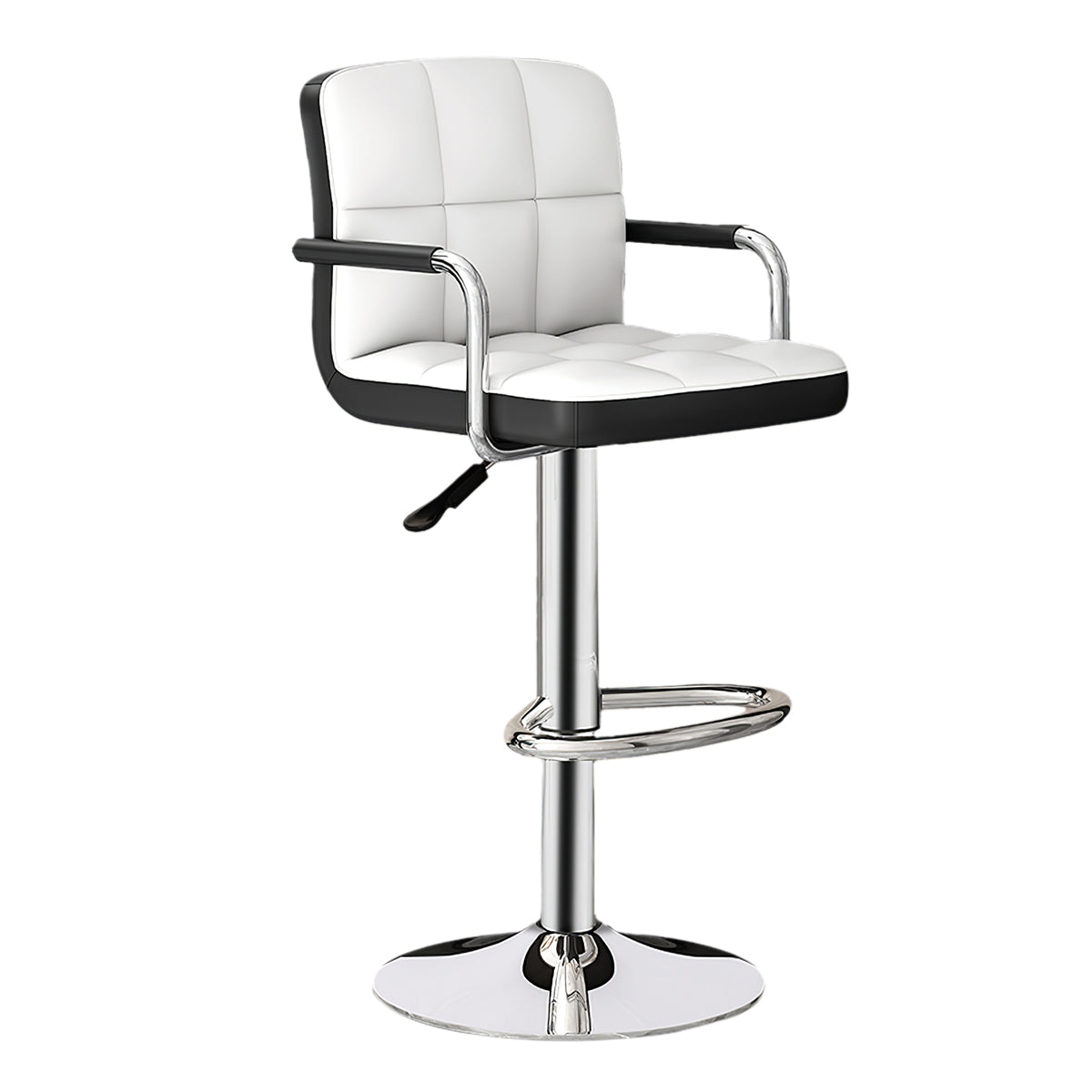 Adjustable Bar Stool with Backrest & Swivel for Commercial and Home