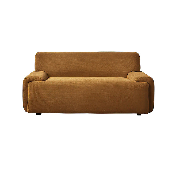 Italian-Style Vintage Corduroy Fabric Sofa with Backrest