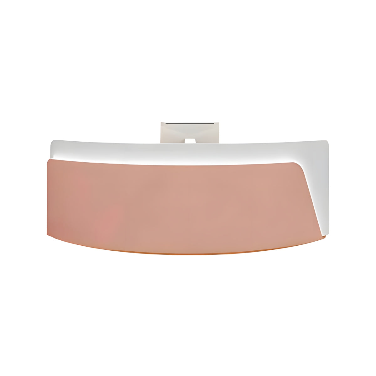 Reception Desk, Pink, Pink finish, L47" x W24" x H39", for reception area or front office, commercial reception furniture