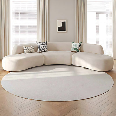 Modular Off-White Sofa in Modern Minimalist Style