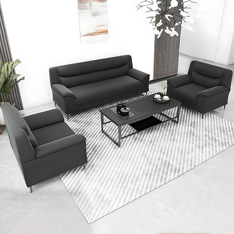 Modern and Textured Comfortable Backrest Sofa with Sturdy Legs Design