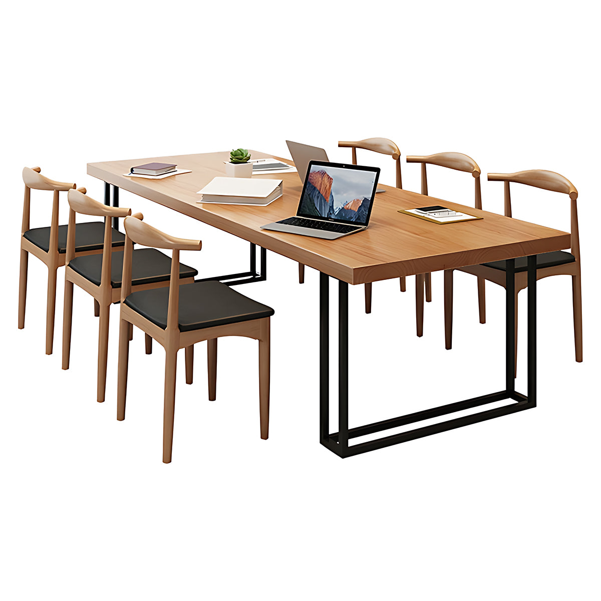 Industrial Style Solid Wood Conference Table