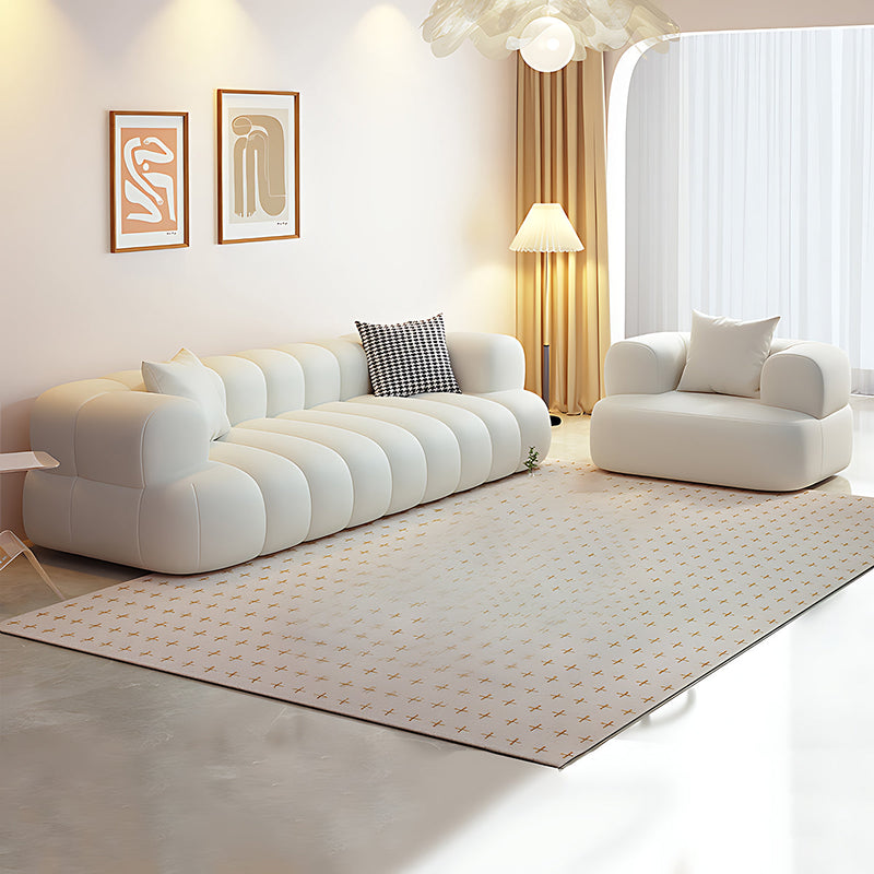 Minimalist and Comfortable Backrest Sofa with Wide Armrest Support